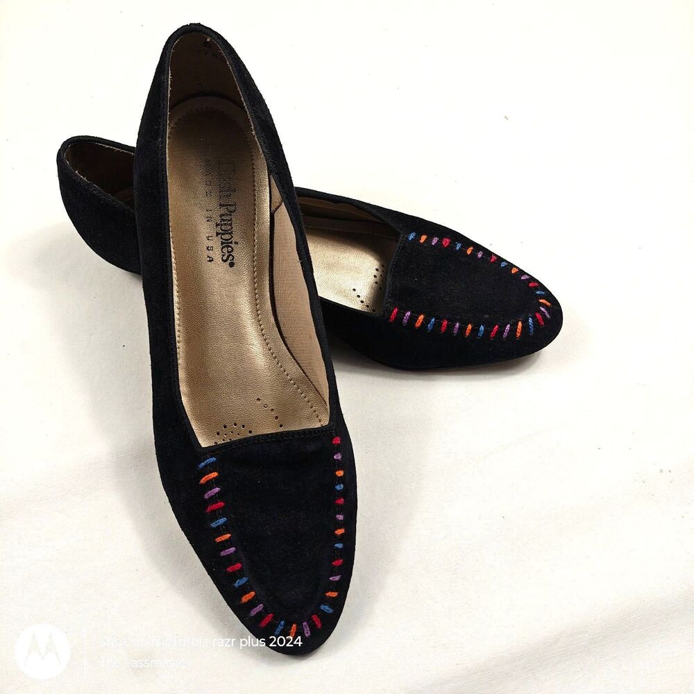 Women's HUSH PUPPIES Slip-On Comfort Shoe Flats MADE IN USA US Size